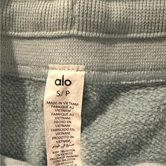 ALO Yoga Chalk Blue Free Time Sweat Set - Picture 5 of 8